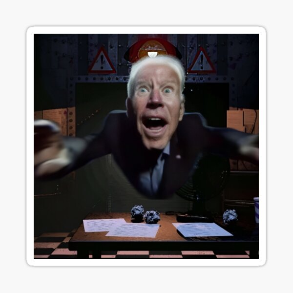 Joe Biden Jumpscare Sticker for Sale by smokelessmeth