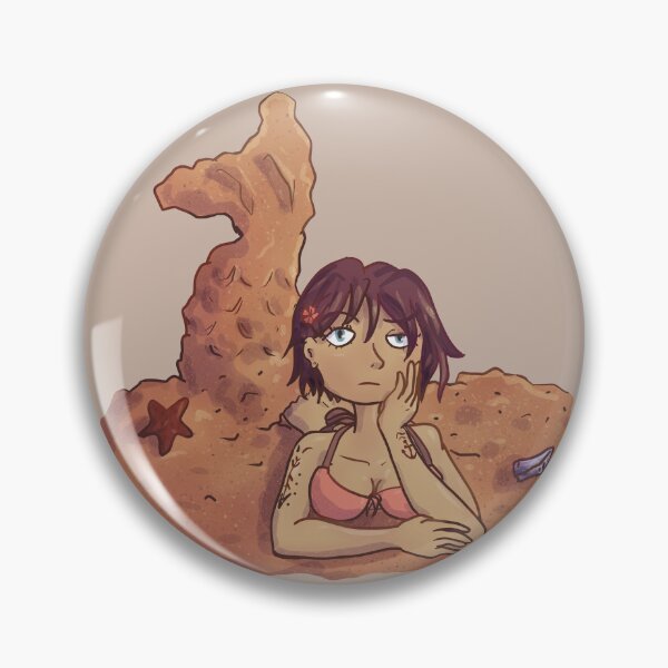 Item preview, Sandy Mermaid Girl on Beach designed and sold by strudeldoodle.