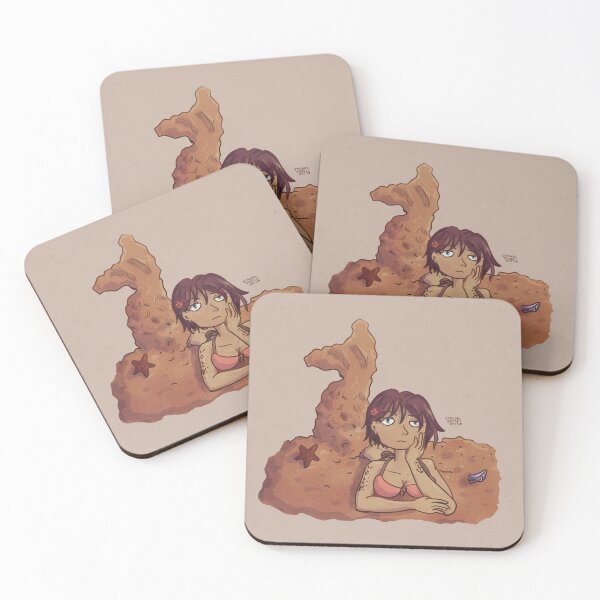 Item preview, Sandy Mermaid Girl on Beach designed and sold by strudeldoodle.
