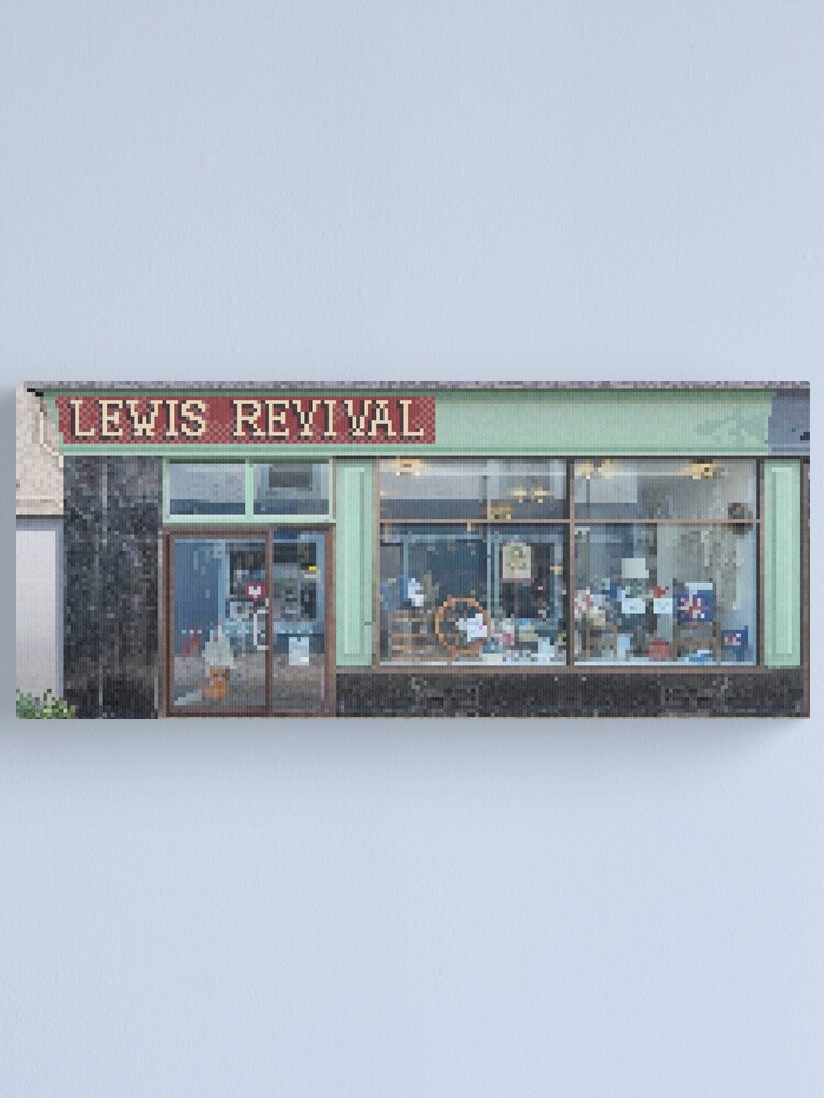 Thumbnail 1 of 3, Canvas Print, Lewis Revival pixel art, Stornoway designed and sold by TheRandomFactor.