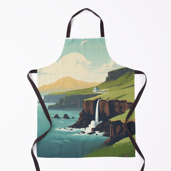 Item preview, A Vintage Travel Illustration of the Faroe Islands - Denmark designed and sold by GoodOldVintage.