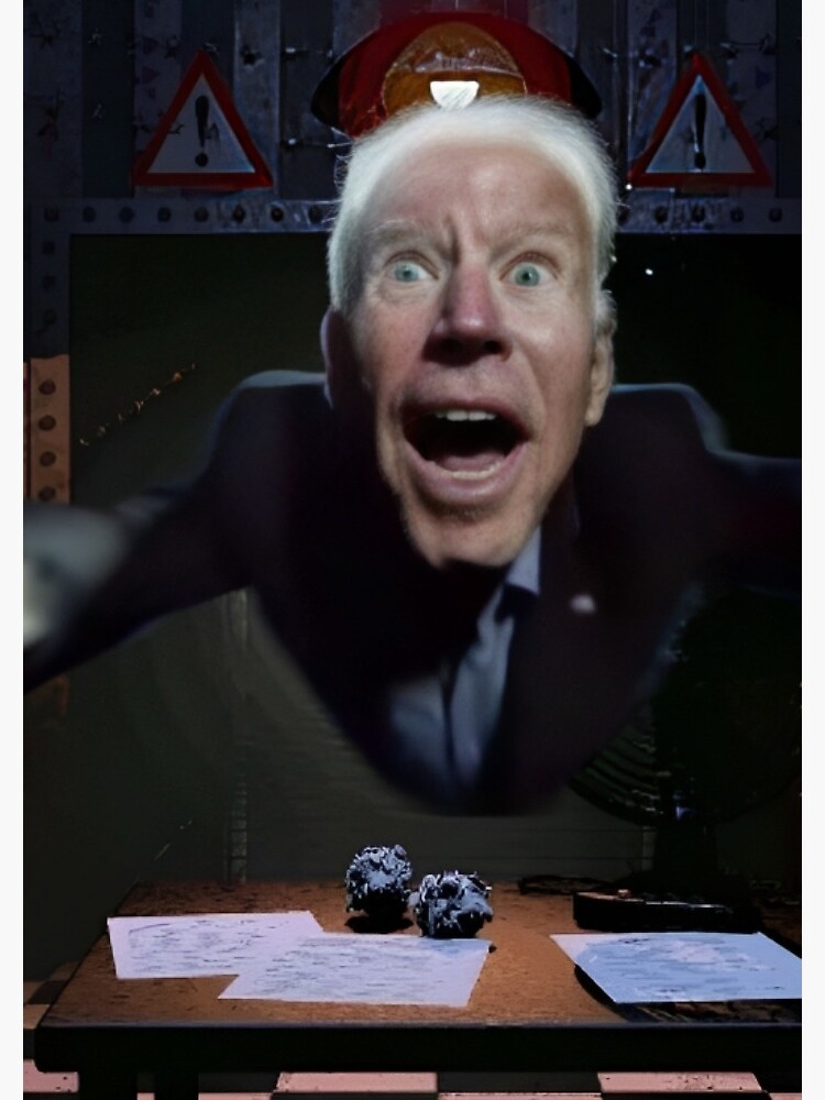 Joe Biden Jumpscare Sticker for Sale by smokelessmeth