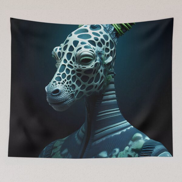 Item preview, "Chimeric Galaxy: The Zebrafied Alien Encounter" designed and sold by Art-Vortex-fr.