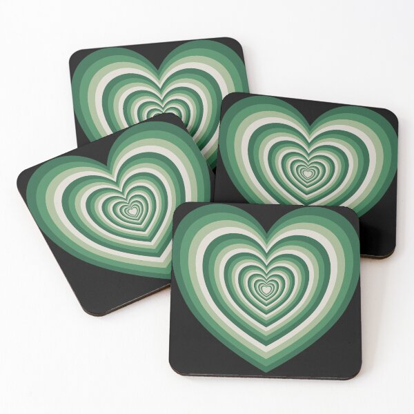 Item preview, aesthetic green retro-style heart designed and sold by RetroNibylander.