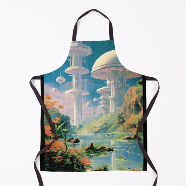 Item preview, Tower City of a Futuristic Utopian World and Pure River Nature designed and sold by Je-we.