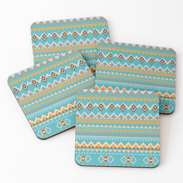 Item preview, Ethnic styled rows in blue Savanne theme designed and sold by Melissa Plugge-Dekker.