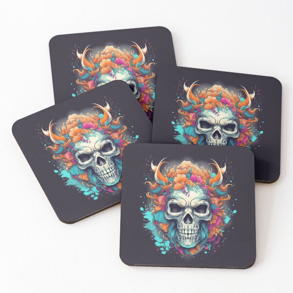 Item preview, skull colorful designed and sold by hhh-art.