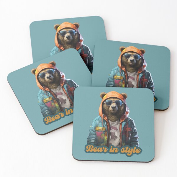 Item preview, Bear Grazer - bear in style designed and sold by ArtFusion-Shop.