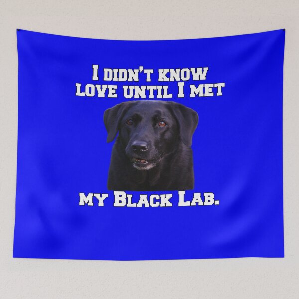 Artikelvorschau, Schwarzer Labrador Retriever Ich kannte die Liebe nicht, bis ich meinen schwarzen Labrador traf entworfen und verkauft von fantasticdesign.