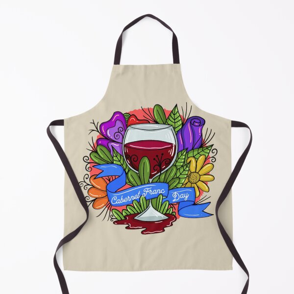 Item preview, Retro Cabernet Franc Day, floral arsty wine designed and sold by HolidayBug.