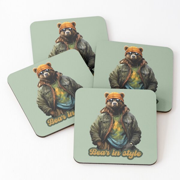 Item preview, Bear Grazer - bear in style designed and sold by ArtFusion-Shop.