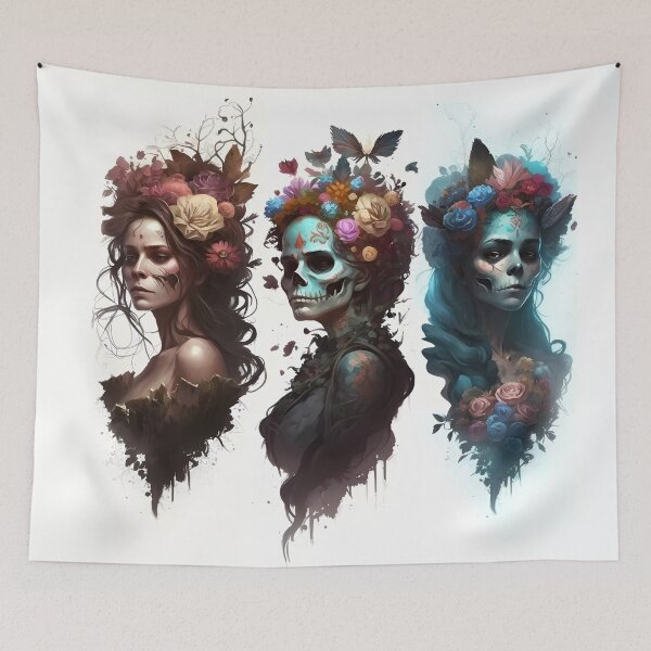 Item preview, Mexican Catrinas Day of the Dead designed and sold by IonDigitalArts.