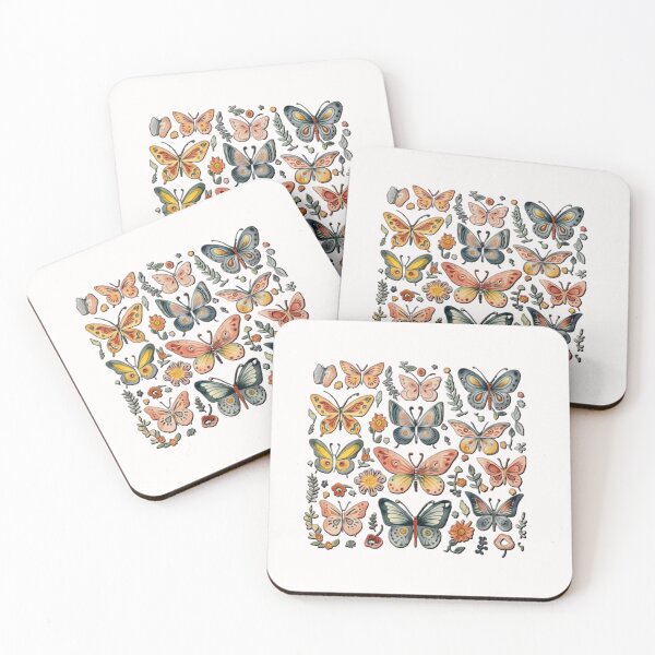 Item preview, Cute Retro Butterflies  designed and sold by HappyLifeCreate.