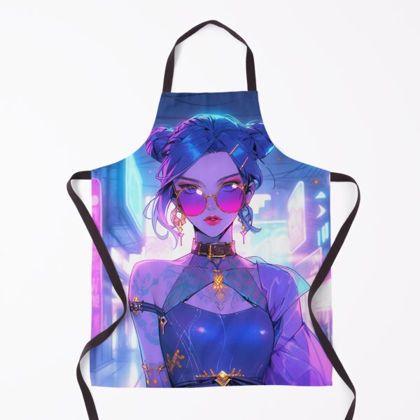 Item preview, "90s Cyberpunk Anime Girl Olivia in Miami Nightlife: A Fusion of Nostalgia and Neon Glamour! designed and sold by RIAiCreations.