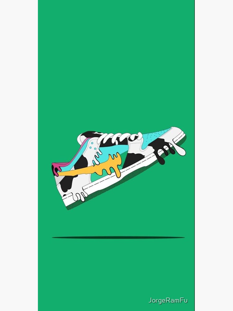 Poster avec l'œuvre « Affiche de baskets Nike SB x Cactus Jack » de  l'artiste JorgeRamFu
