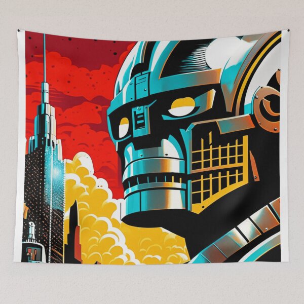 Item preview, Giant Robot - Pop Art  designed and sold by RobotAIArt.