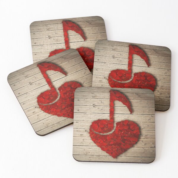 Item preview, Love Music red petals design designed and sold by psychoshadow.