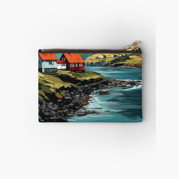 Item preview, A Pop Art Travel Print of the Faroe Islands - Denmark designed and sold by StudioRedKoala.