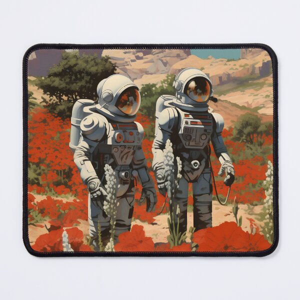 Item preview, Futuristic Astronauts, Red Flowers and a Landscape of Terraforming the Surface of Mars designed and sold by Je-we.