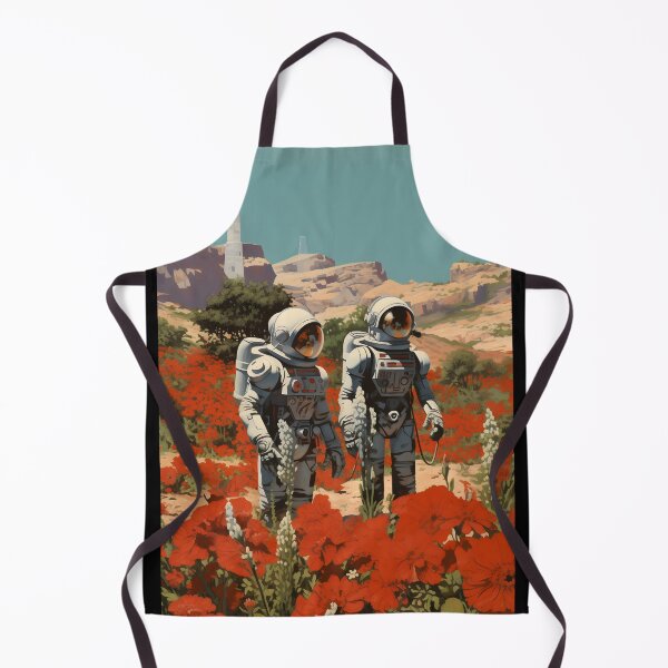 Item preview, Futuristic Astronauts, Red Flowers and a Landscape of Terraforming the Surface of Mars designed and sold by Je-we.
