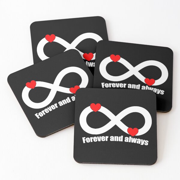 Item preview, Forever and always | Infinity Symbol with Hearts designed and sold by ProdbyNiECO.