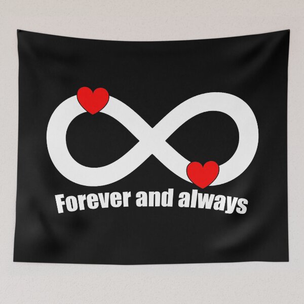 Item preview, Forever and always | Infinity Symbol with Hearts designed and sold by ProdbyNiECO.