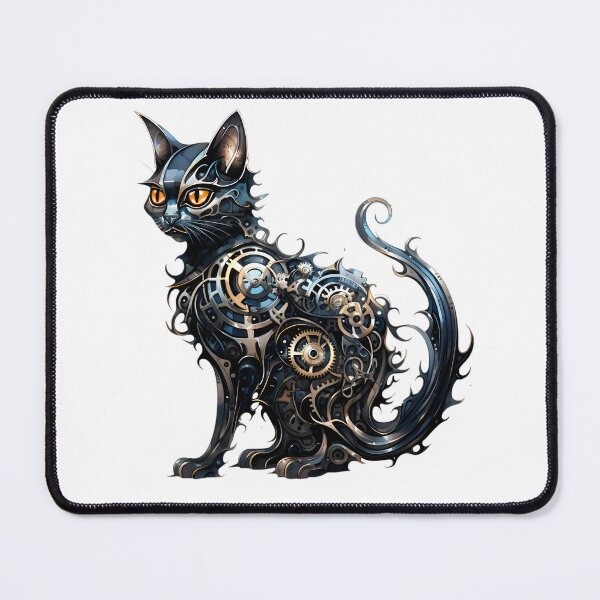 Item preview, Steampunk Cat made of Clockwork Gears designed and sold by SchorlCraft.