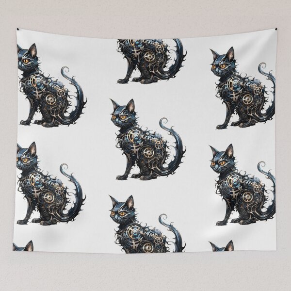 Item preview, Steampunk Cat made of Clockwork Gears designed and sold by SchorlCraft.