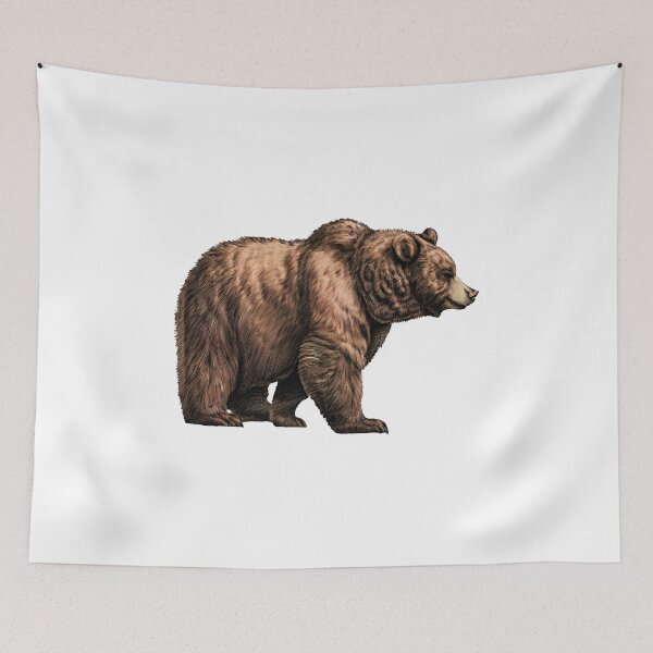 Item preview, Hand Drawn Bear Illustration designed and sold by CritterSticker.