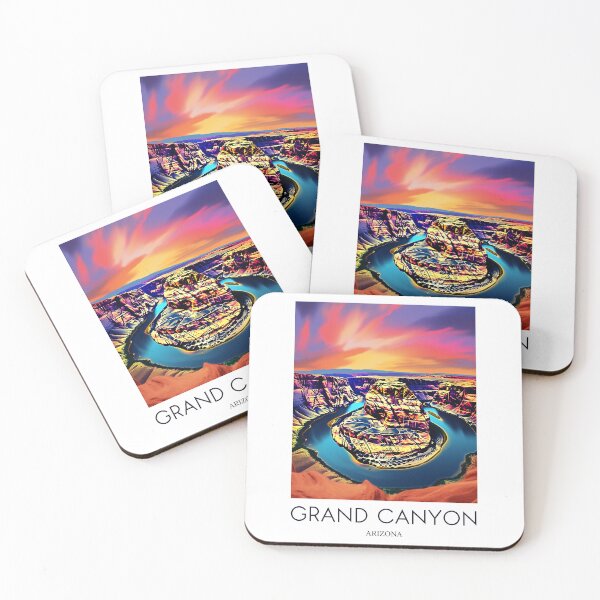Item preview, A Pop Art Travel Print of the Grand Canyon - Arizona designed and sold by StudioRedKoala.