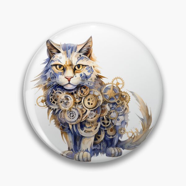 Item preview, Steampunk Cat made of Clockwork Gears designed and sold by SchorlCraft.