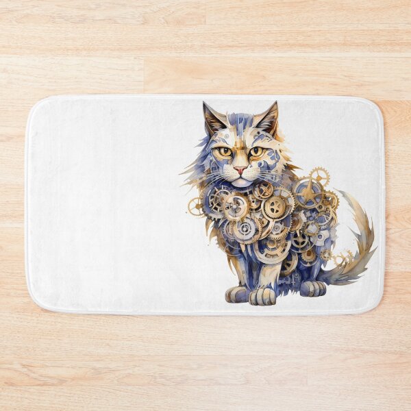 Item preview, Steampunk Cat made of Clockwork Gears designed and sold by SchorlCraft.
