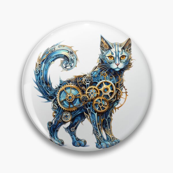 Item preview, Steampunk Cat made of Clockwork Gears designed and sold by SchorlCraft.