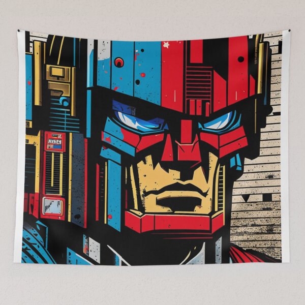 Item preview, Robot Face - Pop Art  designed and sold by RobotAIArt.