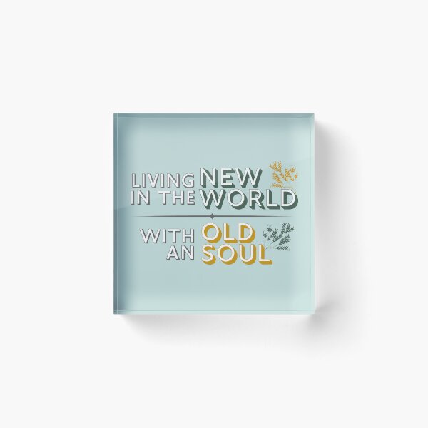 Item preview, Living in The New World With an Old Soul Country Song Lyric designed and sold by Brainless Art.