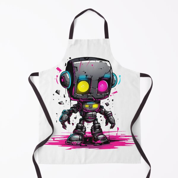 Item preview, Cyberpunk Robot – Cute Retro Futurist Companion designed and sold by SchorlCraft.