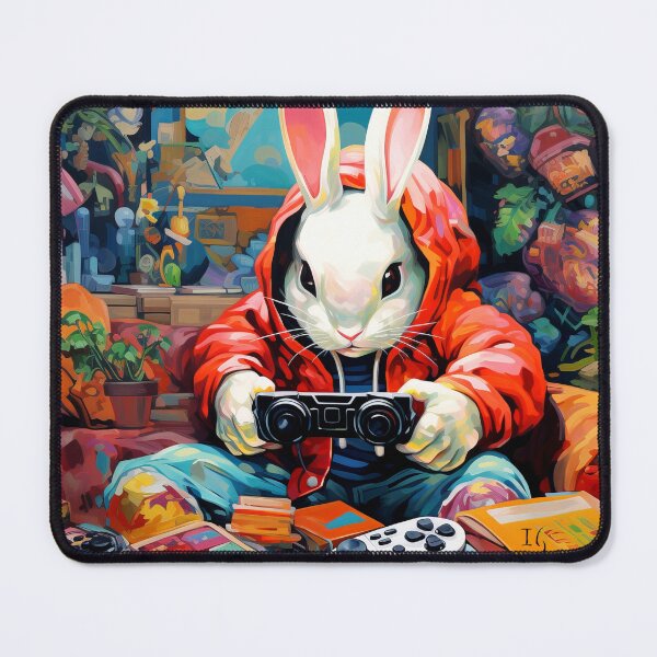 Item preview, A Gamer Bunny's Battle designed and sold by Ivan Guaderrama.