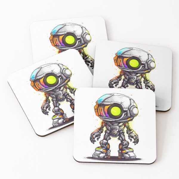 Item preview, Cyberpunk Robot – Cute Retro Futurist Companion designed and sold by SchorlCraft.