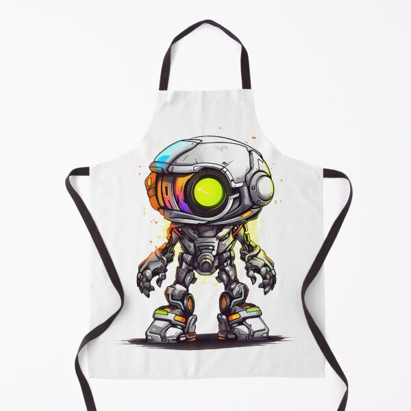 Item preview, Cyberpunk Robot – Cute Retro Futurist Companion designed and sold by SchorlCraft.