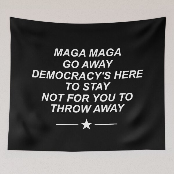 Item preview, MAGA MAGA go away white designed and sold by Politics-Corner.