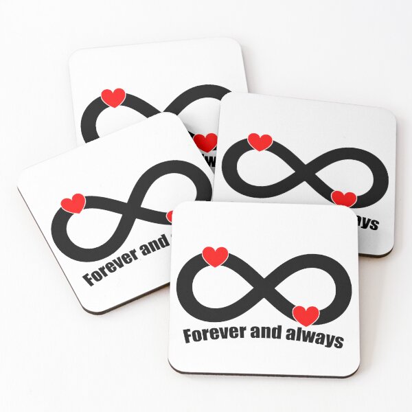 Item preview, Forever and always | Infinity Symbol with Hearts designed and sold by ProdbyNiECO.