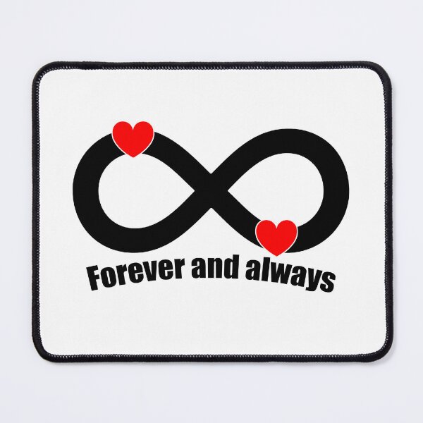 Item preview, Forever and always | Infinity Symbol with Hearts designed and sold by ProdbyNiECO.