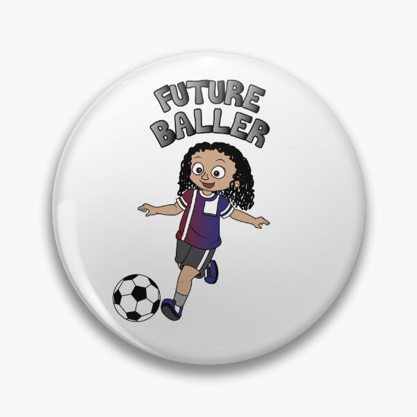Item preview, 'Future Baller' - Girl with curly hair designed and sold by ThingsByNin.