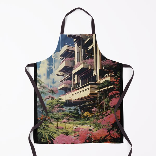 Item preview, Futuristic Utopian Cityscape with Glass Floral Facade of Skyscraper, Unity with Nature designed and sold by Je-we.