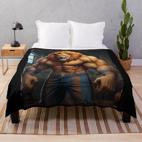 Item preview, Majestic Roar: The Lion Monster Bodybuilder designed and sold by JLCableStudio.