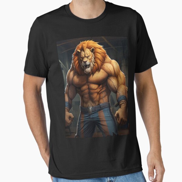 Majestic Roar: The Lion Monster Bodybuilder