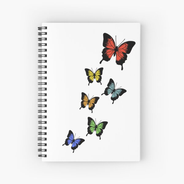 Colorful butterflies Spiral Notebook