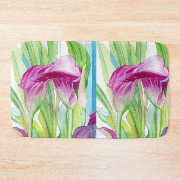 Item preview, Pink Calla lilies watercolour painting  designed and sold by esvb.