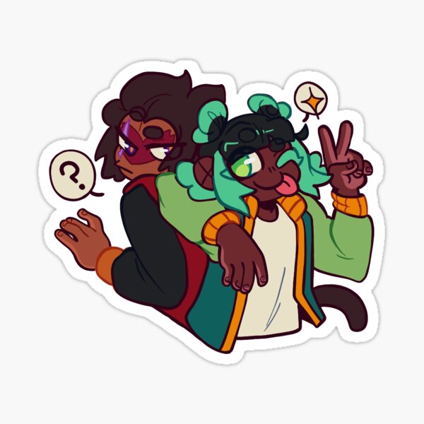 Item preview, Macaque and Mei Dark Horse Duo designed and sold by lillastarr.