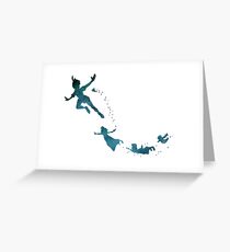 Peter Pan Illustration Greeting Card
